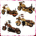 Moto de brinquedo de madeira